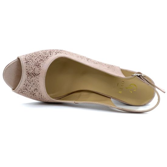 Босоножки Cover пудровые - фото 5, 