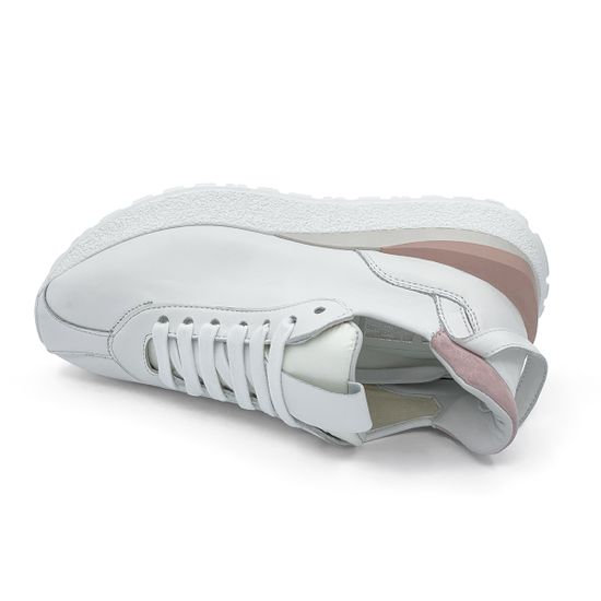 Кроссовки MIMMU бело-розовые кожаные N17 - фото 5, F937K2 MIM N17