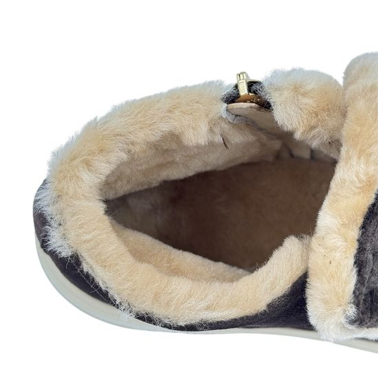 Ботинки KELTON коричневые замша/велюр на меху - фото 7, AK4304M KEL MORO