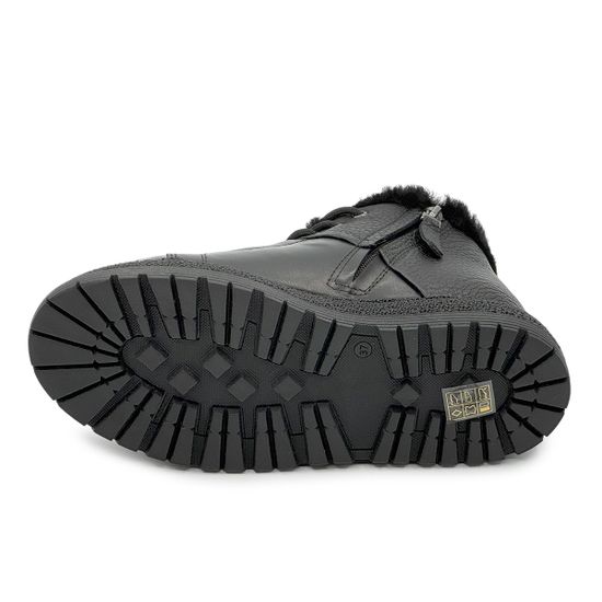 Ботинки NILA&amp;NILA черные кожаные на меху - фото 4, NO9005M NIL NERO