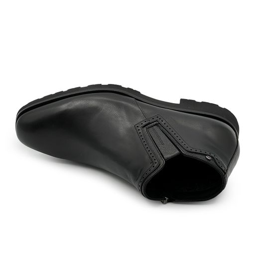 Ботинки GIAMPIERONICOLA черные кожаные на шерстяной подкладке - фото 5, A45220 GPN