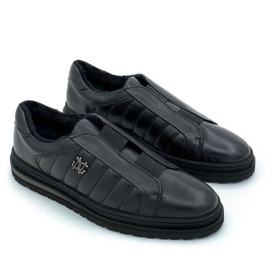 Кеды Giampieronicola черные кожаные МЕХ - фото 7, 