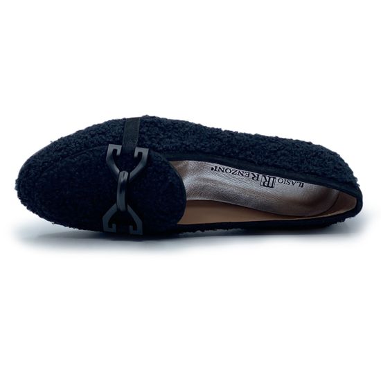 Лоферы Ilasio Renzoni черные текстильные - фото 5, 5271 IR NERO