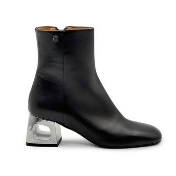 Ботильоны Tiffi черные кожаные демисезонные - фото 1, TF101/M TI