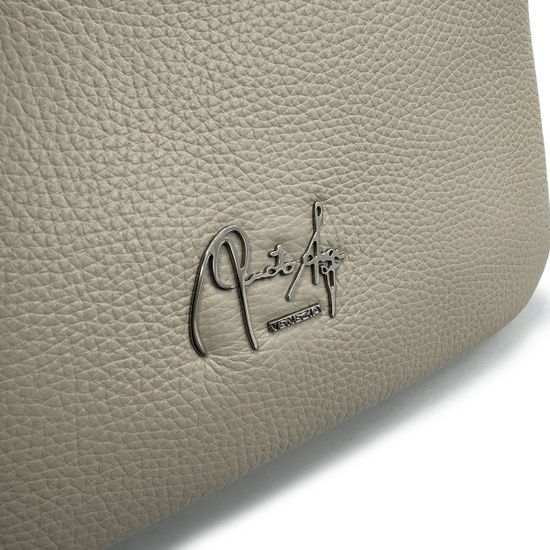 Клатч Renato Angi бежевый кожаный - фото 4, 