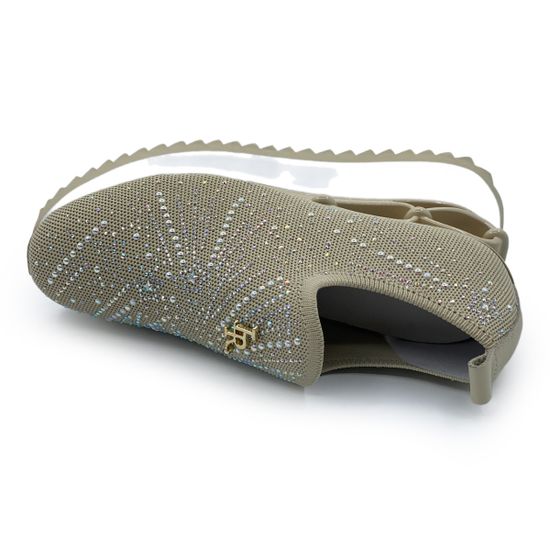 Кроссовки Ilasio Renzoni бежевые стрейч текстиль - фото 5, M217 IR BEIGE