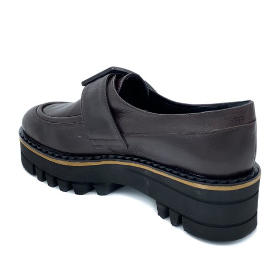 Полуботинки Jeannot коричневые кожаные демисезонные - фото 3, HJ542G JN MORO