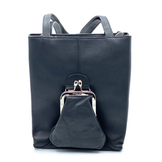 Сумка Renato Angi черная кожаная - фото 1, 