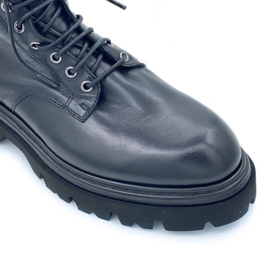 Ботинки Fru.it черные кожаные Байка - фото 6, 