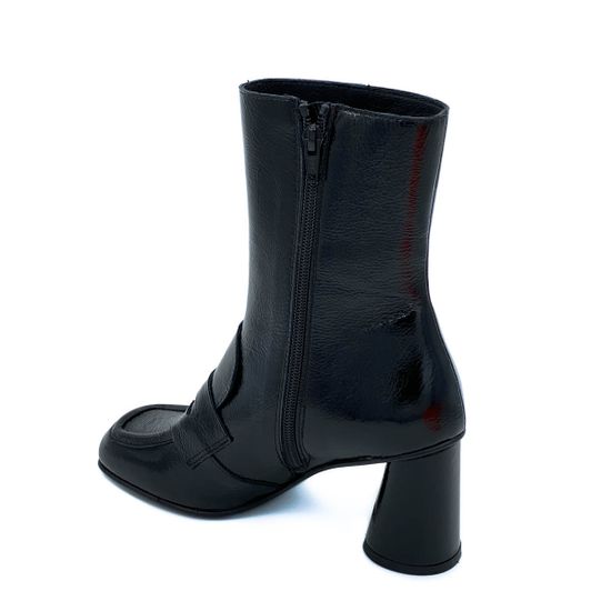 Ботильоны Mimmu черные из лакированной кожи демисезонные - фото 3, F808K4 MIM NERO