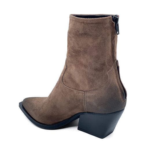 Ботинки Казаки MIMMU замшевые демисезонные бежевые - фото 3, 