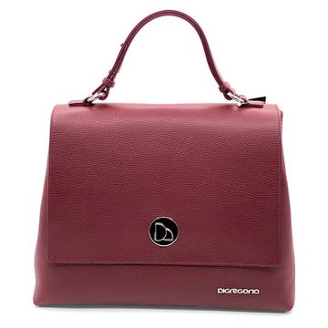 Сумка Di Gregorio бордовая кожаная - фото 1, 8792 DG BORDO