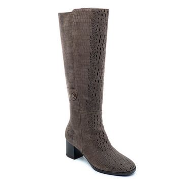 Сапоги Giorgio Piergentili серые замшевые МЕХ - фото 2, 9734 GP