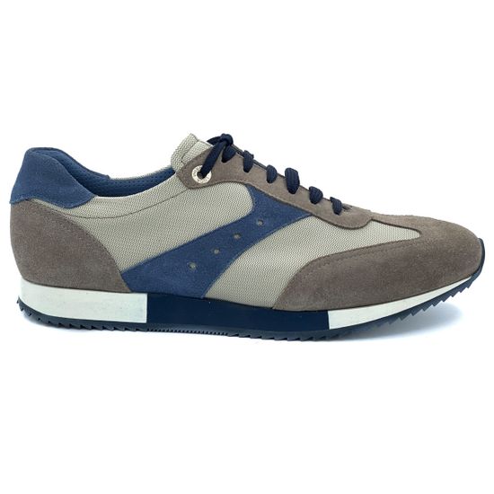 Кроссовки Luca Guerrini серо-синие замшевые - фото 1, 