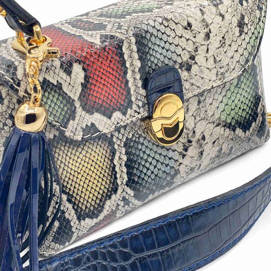 Сумка Marino Orlandi мультиколор питон - фото 4, 