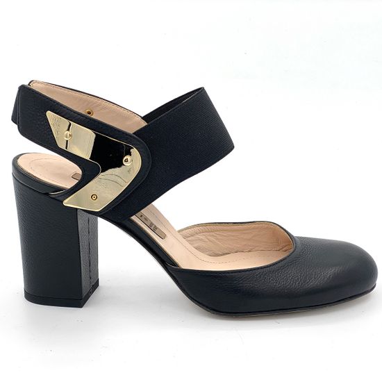 Босоножки Renzi кожаные черные - фото 1, 503407B RZ