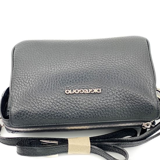 Клатч Di Gregorio черный кожаный - фото 6, 