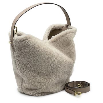 Сумка Loristella бежевая шерстеная - фото 2, 2931 LS BEIGE