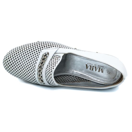 Слипоны Mara белые - фото 5, 