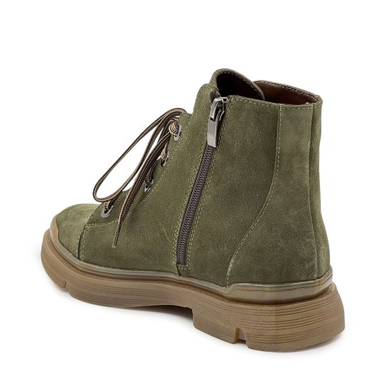 Ботинки CV COVER зеленые замшевые на байке - фото 3, 78223-1 COV