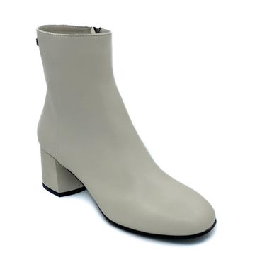 Ботильоны Cover бежевые кожаные Байка - фото 2, 4491141-1 COV