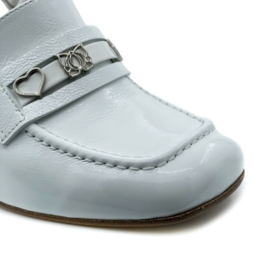 Туфли Mara белые с открытой пяткой - фото 6, 