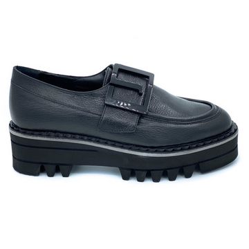 Полуботинки Jeannot черные кожаные демисезонные - фото 1, HJ542F JN NERO