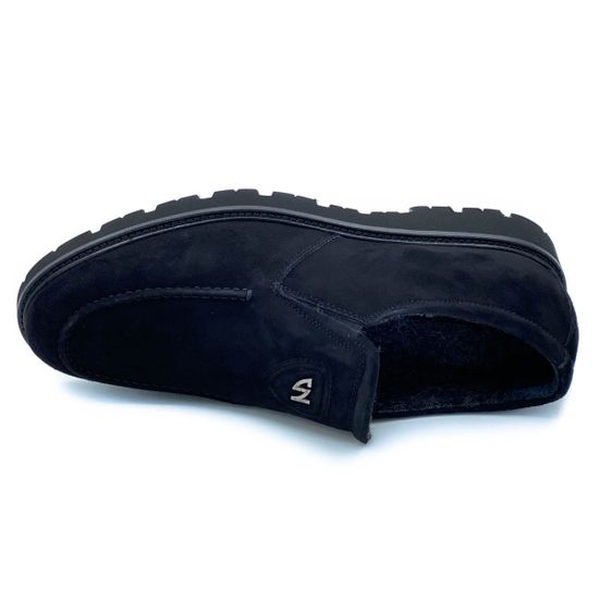 Ботинки Giampieronicola черные замшевые утеплитель - шерсть - фото 5, 