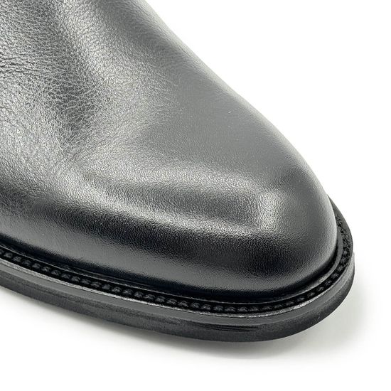 Ботинки Mario Bruni черные кожаные на байке - фото 6, 14881 MB NERO