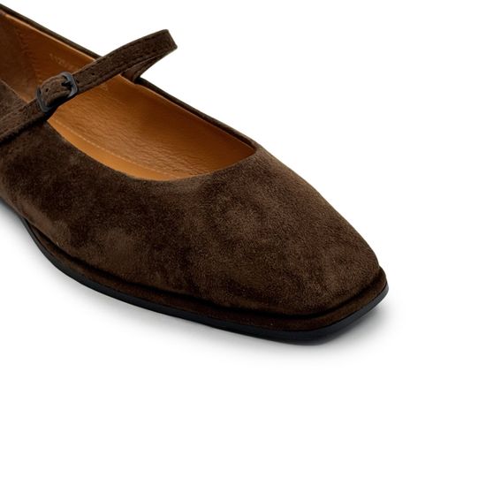 Балетки женские TUFFONI замшевые коричневые - фото 6, 1125005VL TUF