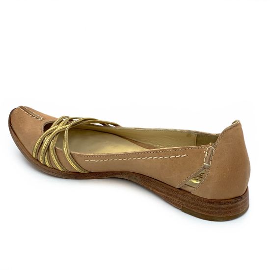 Балетки Fru.it бежевые кожаные - фото 3, 