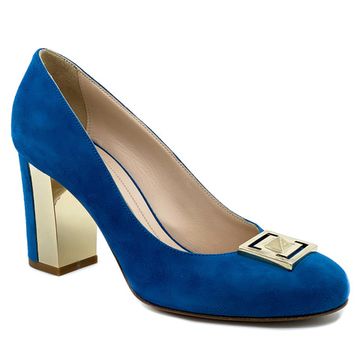 Туфли женские Renzi синие замшевые - фото 2, 504200C RZ