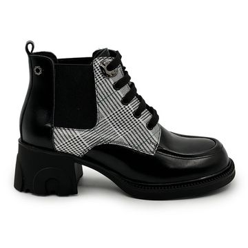 Ботинки TUFFONI черно-белые кожаные демисезонные - фото 1, 2424032LL TUF