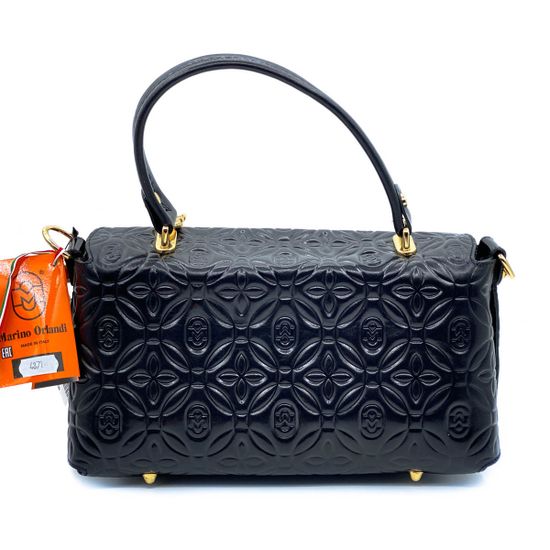 Сумка Marino Orlandi черная кожаная - фото 3, 