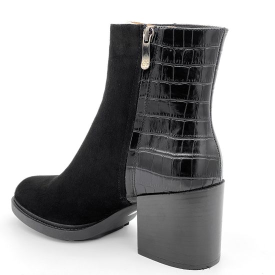 Ботинки Cover черные замша/кожа МЕХ - фото 3, 751917-2 COV