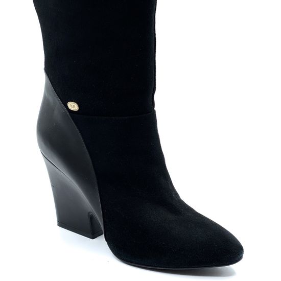 Сапоги Renzi черные замшевые демисезонные - фото 5, 512902 RZ