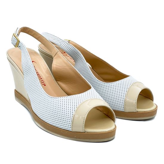 Босоножки Giorgio Piergentili бело-бежевые - фото 7, 