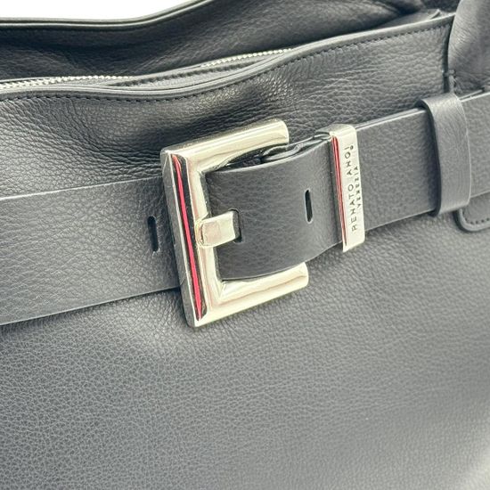 Сумка Renato Angi черная кожаная "с пряжкой" - фото 4, 3402481 RA NERO