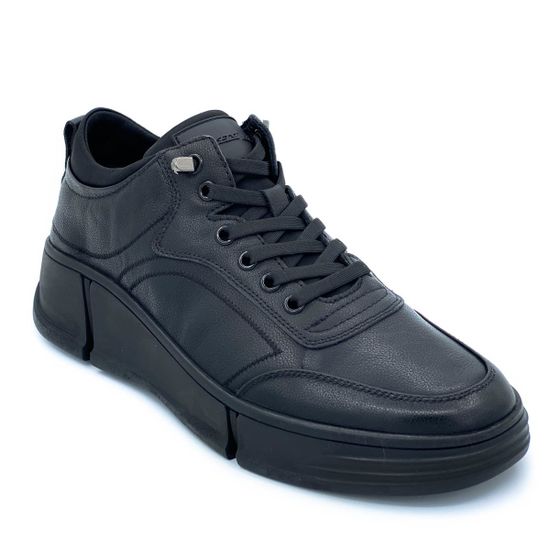 Кроссовки Marcelo Lopez черные кожаные демисезонные - фото 2, 