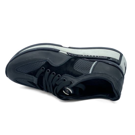 Кроссовки NILA NILA черные кожаные/замшевые - фото 5, NO5815 NIL NERO