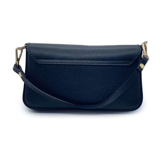 Клатч Di Gregorio черный кожаный - фото 3, 