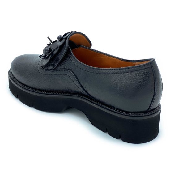 Полуботинки Donna Soft черные кожаные демисезонные - фото 3, DS1005 DS NERO