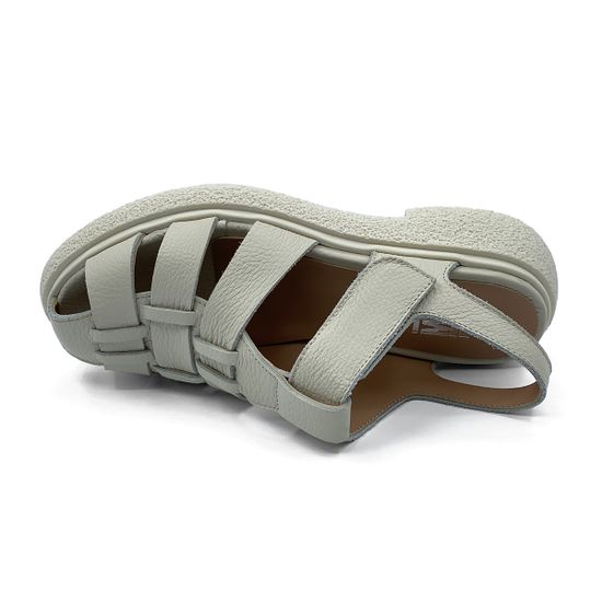 Сандалии MIMMU кожаные бежевые - фото 5, E303E15 MIM PANNA