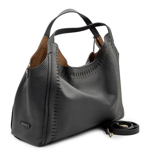 Сумка Loristella черная кожаная - фото 2, 2787T LS NERO