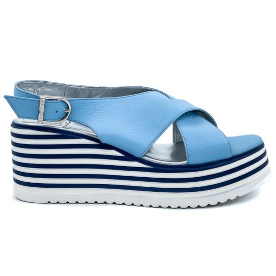 Босоножки Cover голубые - фото 1, 