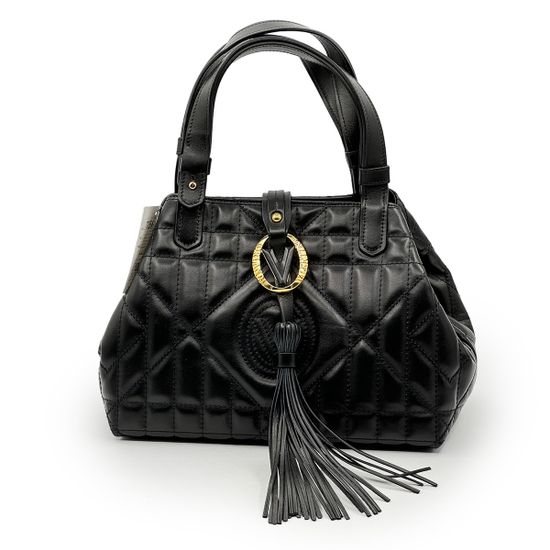 Сумка Valentino Orlandi черная кожаная c кошельком - фото 1, 7254 VO NERO