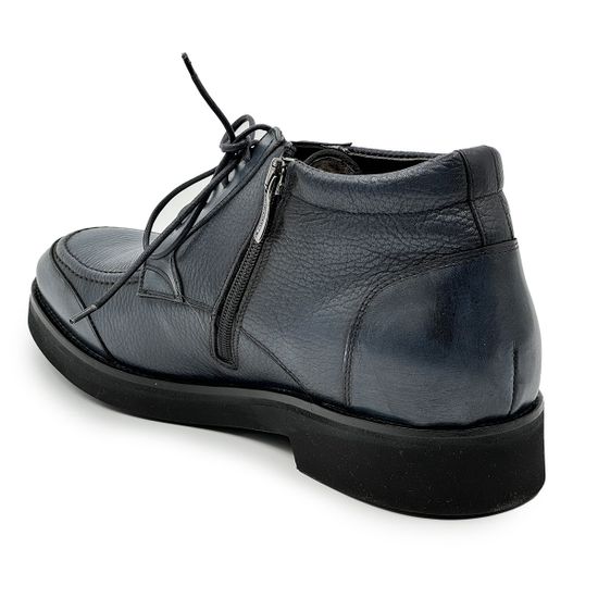 Ботинки Mario Bruni синие кожаные на меху - фото 3, 14859 MB BLU