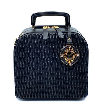 Сумка Valentino Orlandi черная кожаная - фото 1, 26045 VO NERO