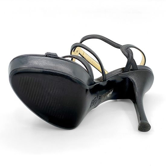 Босоножки Tiffi черные кожаные - фото 4, N492/100T TI