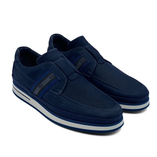 Кеды GiamPieroNicola синие из нубука - фото 7, 